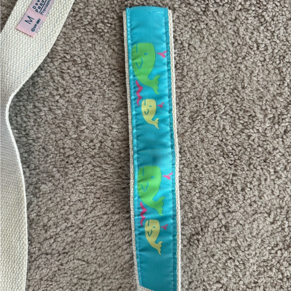 Vineyard Vines Girls/Ladies Fun Whale Print Belt Medium